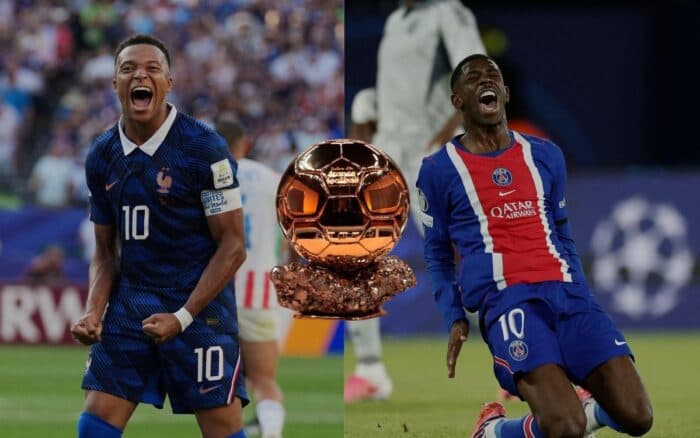 Mbappé niega tensiones con Dembélé por el Balón de Oro